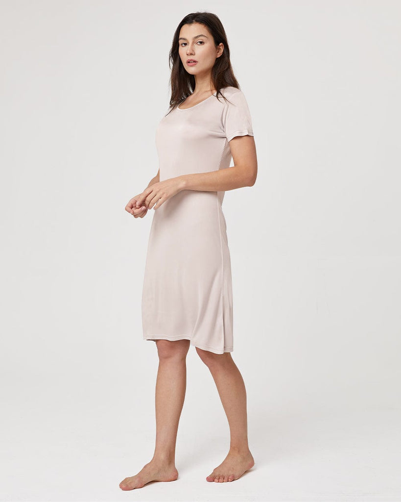 Silk Loungewear Women's Short Sleeve Dress