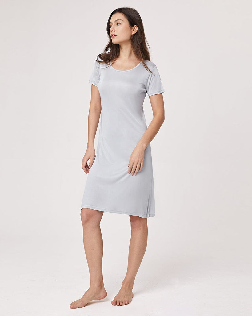 Silk Loungewear Women's Short Sleeve Dress