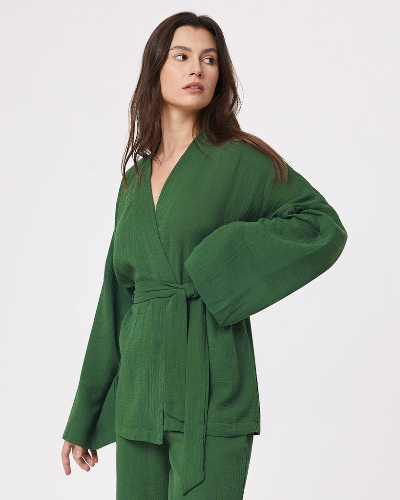 Cotton Pajamas Women's Long Sleeve Robe