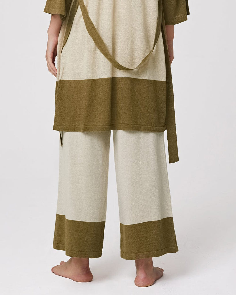 Cotton & Linen Pajamas Women's Wide Leg Pants