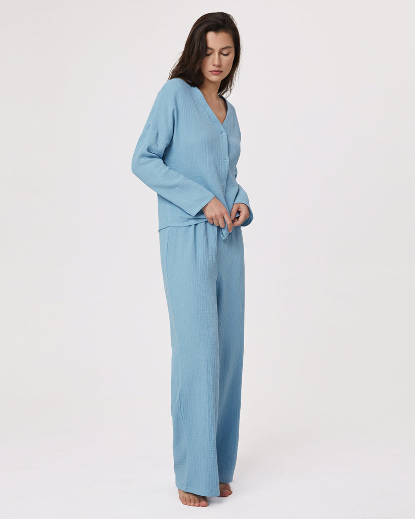 Cotton Pajamas Women's Long Sleeve Top