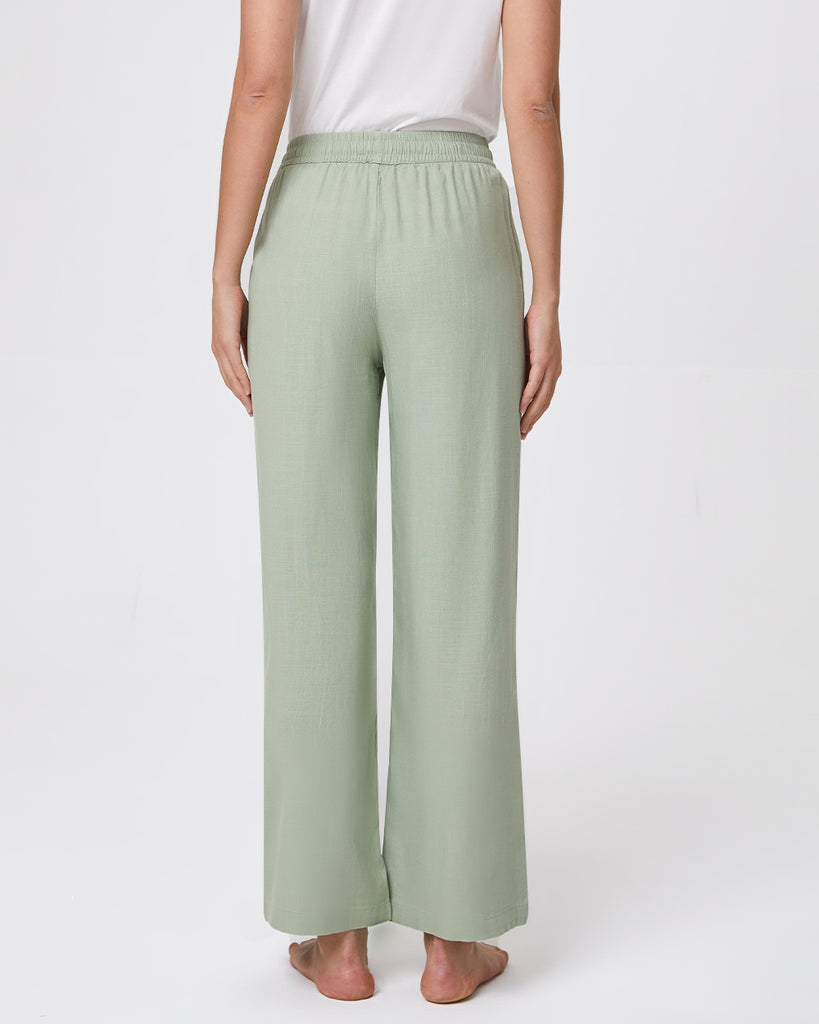 Cotton & Ramie Loungewear Women's Casual Pants