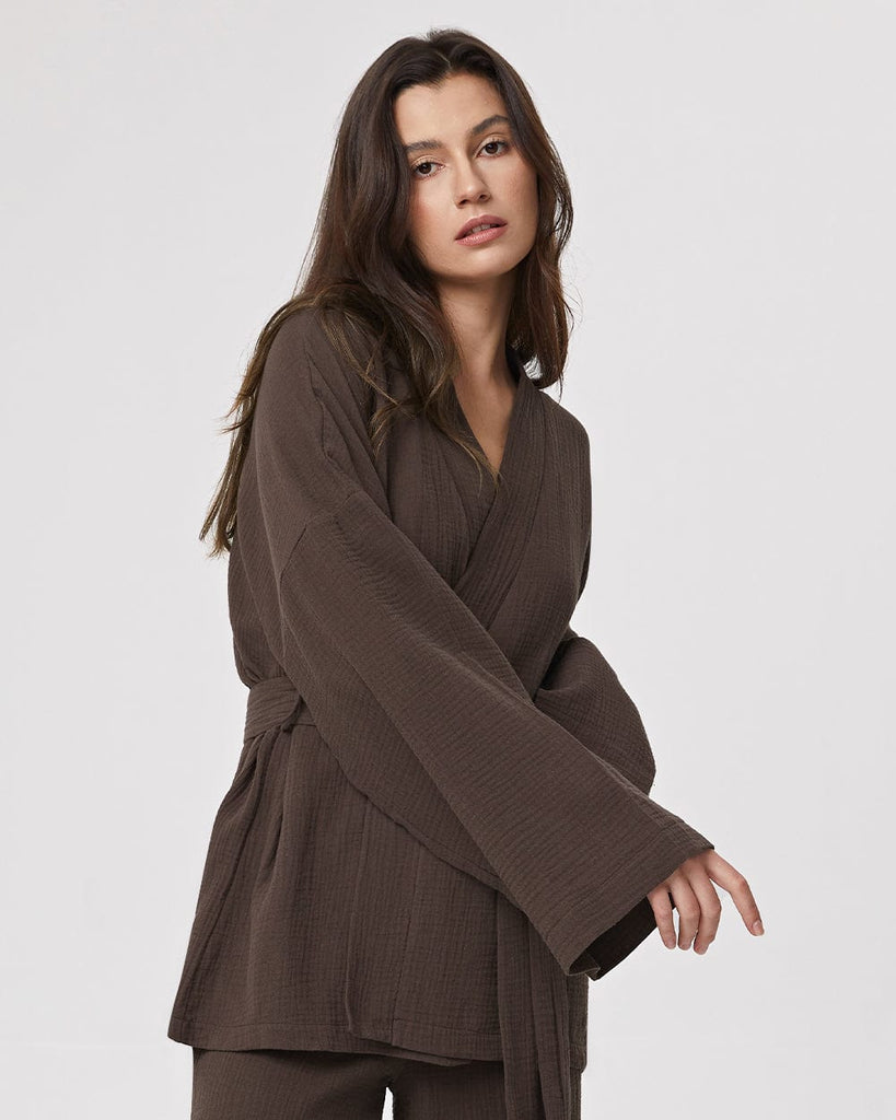 Cotton Pajamas Women's Long Sleeve Robe