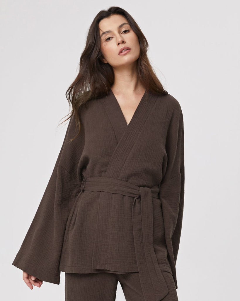 Cotton Pajamas Women's Long Sleeve Robe