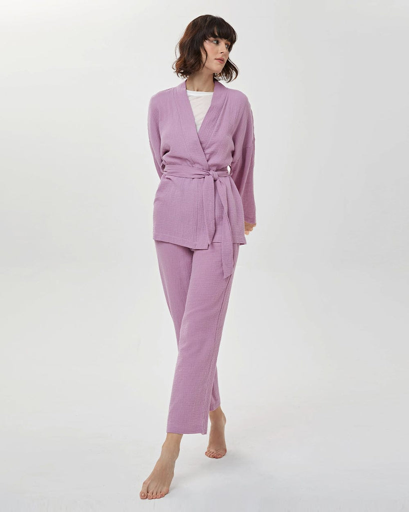 Cotton Pajamas Women's Long Sleeve Robe