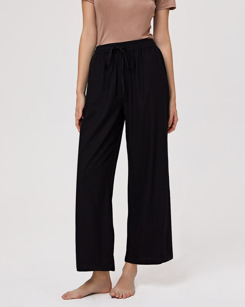 Cotton & Ramie Loungewear Women's Casual Pants