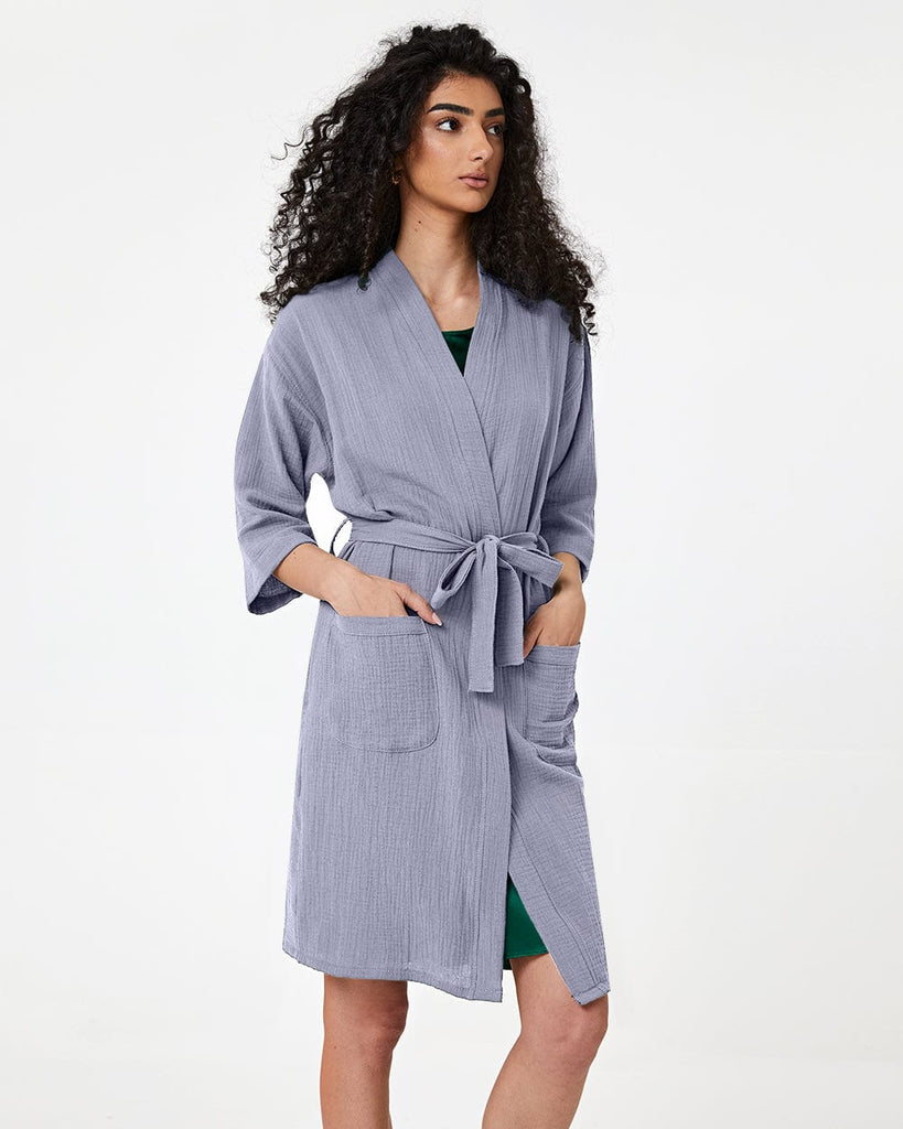 Cotton Gauze Sleepwear Women's Bathrobe