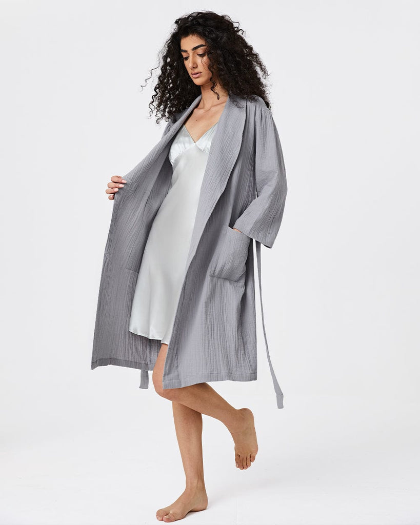 Cotton Gauze Sleepwear Women's Absorbent Bathrobe