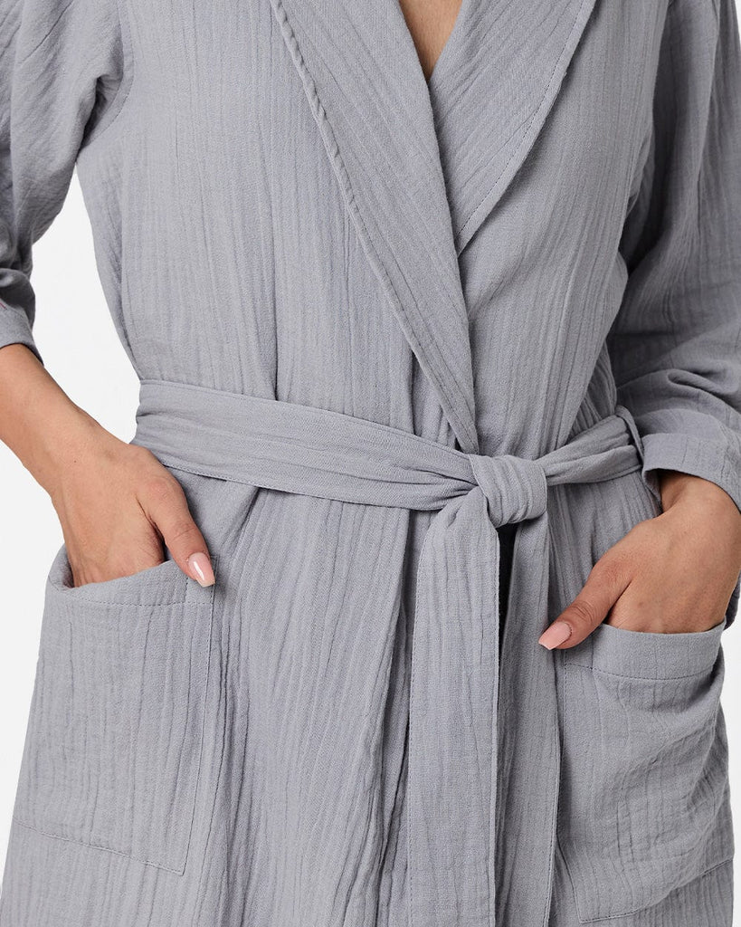 Cotton Gauze Sleepwear Women's Absorbent Bathrobe