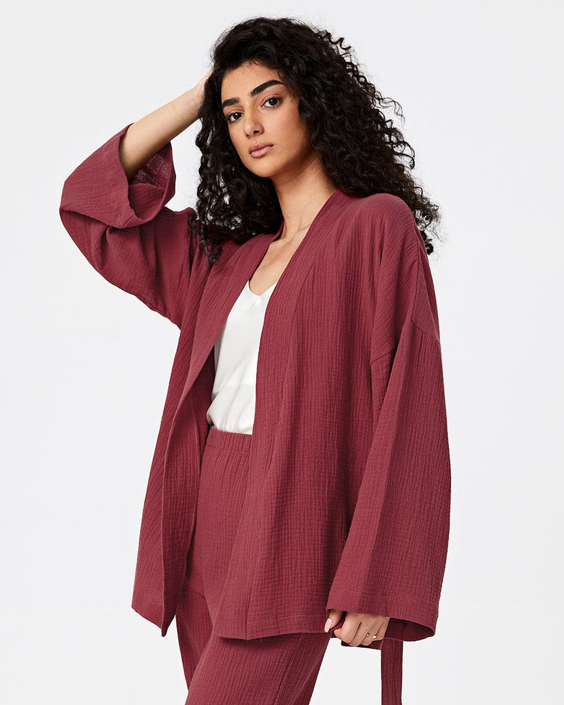 Cotton Pajamas Women's Long Sleeve Robe