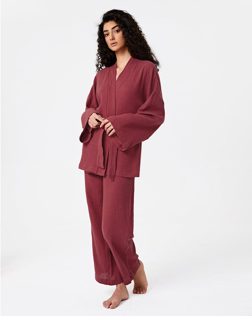 Cotton Pajamas Women's Long Sleeve Robe