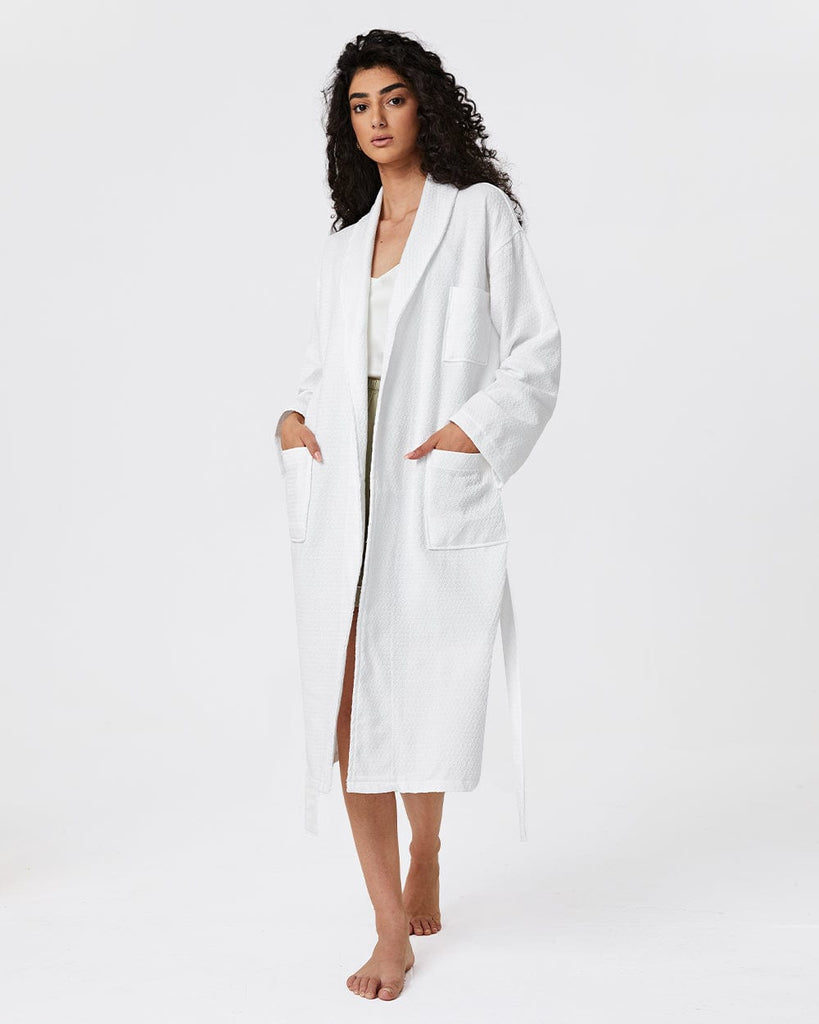 Cotton Sleepwear Women's Waffle Bathrobe