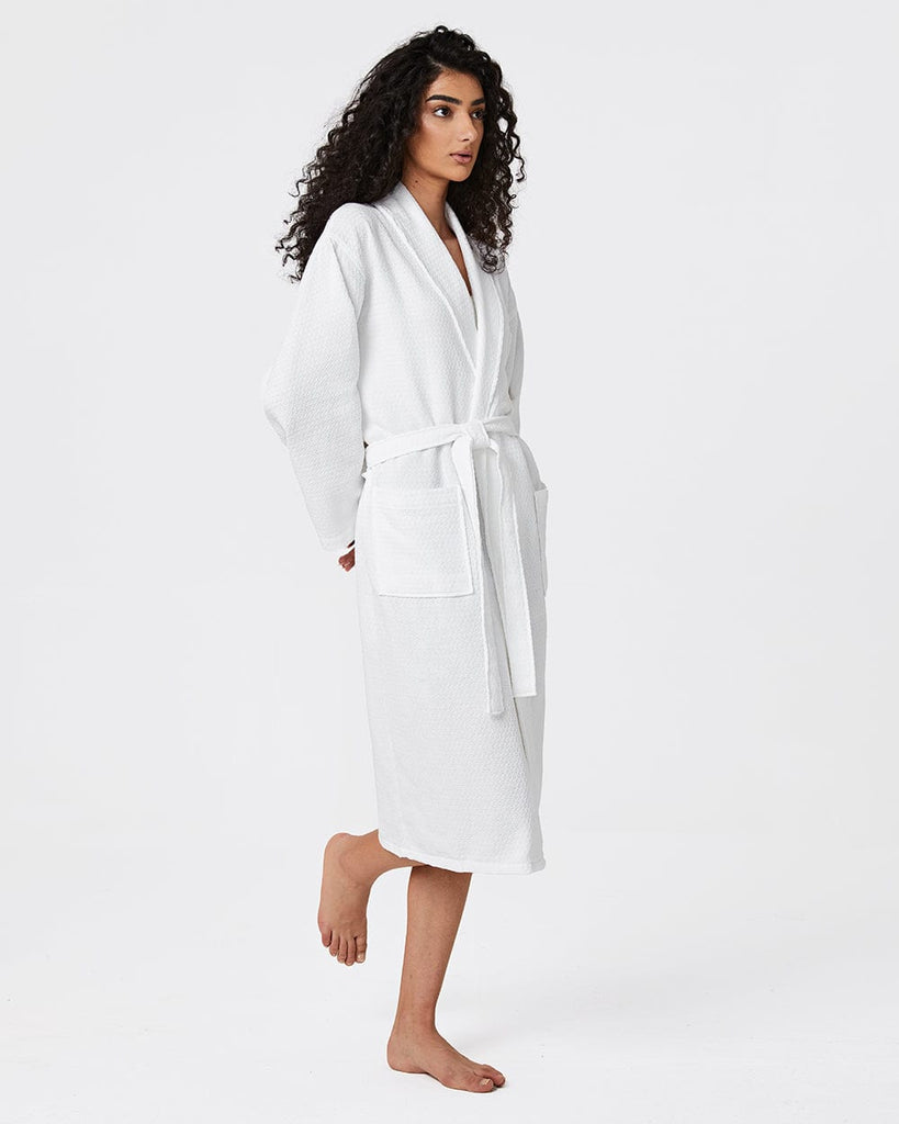 Cotton Sleepwear Women's Waffle Bathrobe