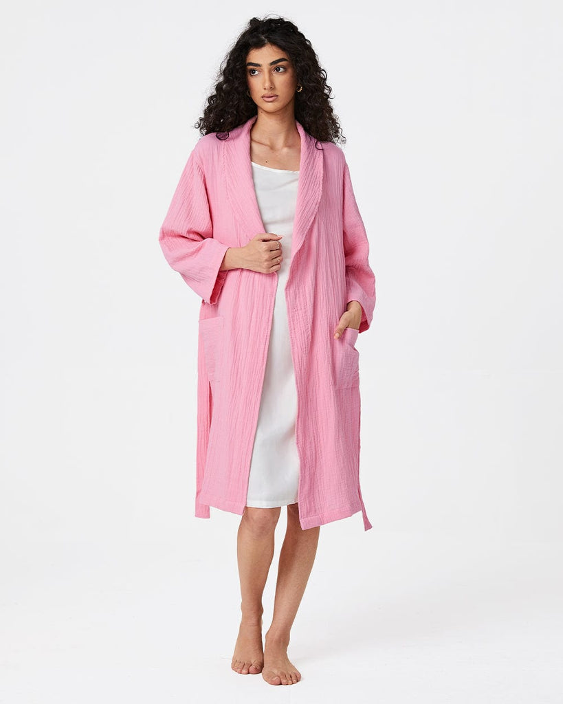 Cotton Gauze Sleepwear Women's Absorbent Bathrobe