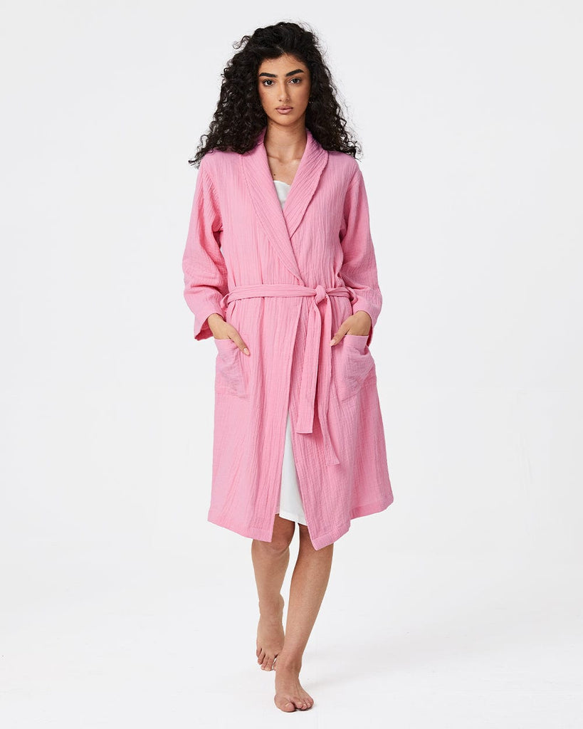 Cotton Gauze Sleepwear Women's Absorbent Bathrobe