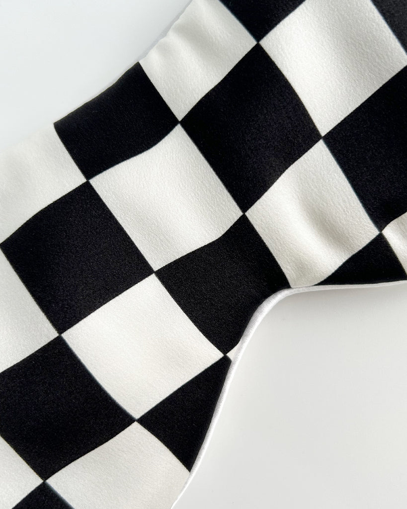 19 Momme Silk Checkerboard Eye Mask